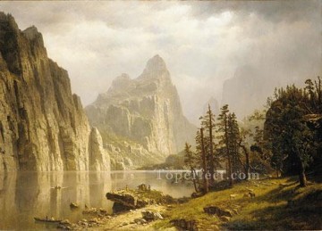  valley Painting - Merced River Yosemite valley Albert Bierstadt